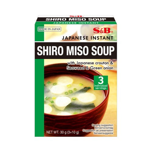S&B – ZUPPA DI MISO AL GUSTO DI CROSTINO GIAPPONESE, ALGHE E CIPOLLA VERDE – 33 G