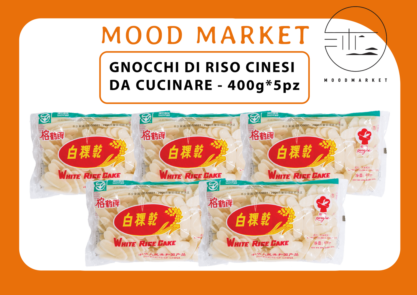 GNOCCHI DI RISO CINESI CONFEZIONE DA 5 PEZZI *400G