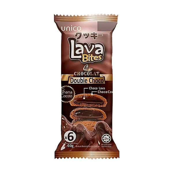 UNICO - LAVA BITES COOKIES DI BURRO AL RIPIENO DI CIOCCOLATO 200G