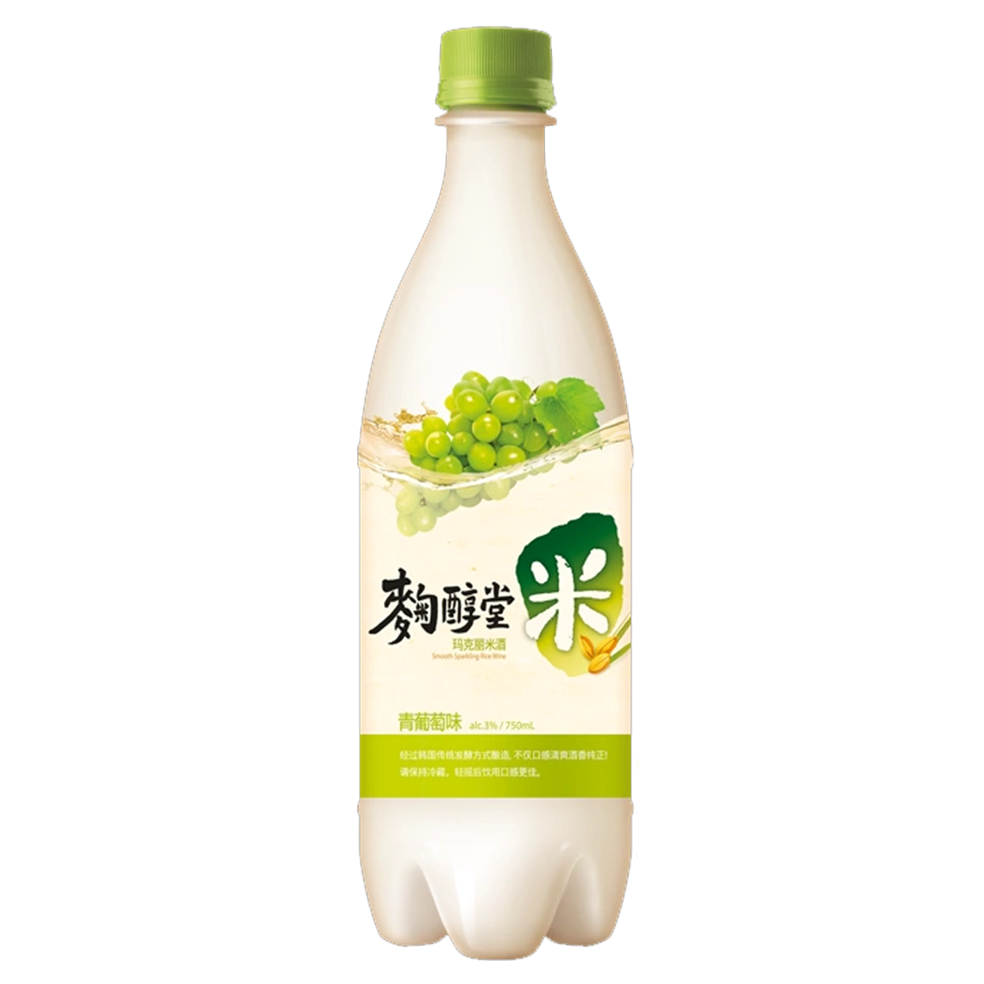 MAKGEOLLI - BEVANDA ALCOLICA DI RISO COREANA ALL’UVA BIANCA 750ML