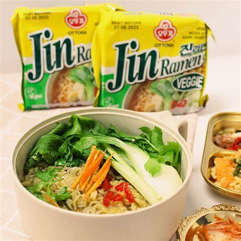 JIN RAMEN – NOODLES IN SALSA VEGETARIANA - 120G