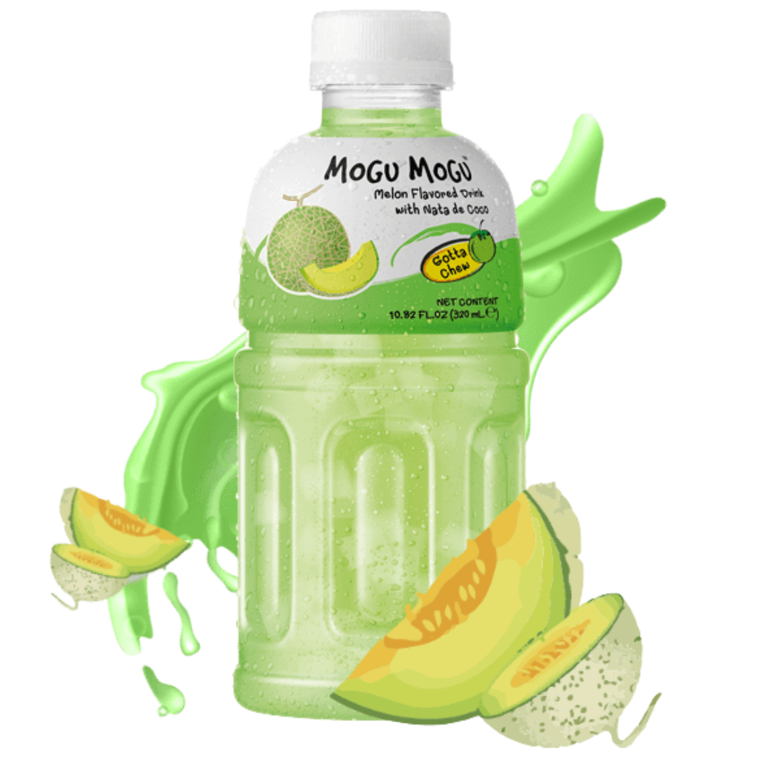 MOGU MOGU – BEVANDA ANALCOLICA AL GUSTO DI MELONE CON NATA DI COCCO - 320ML