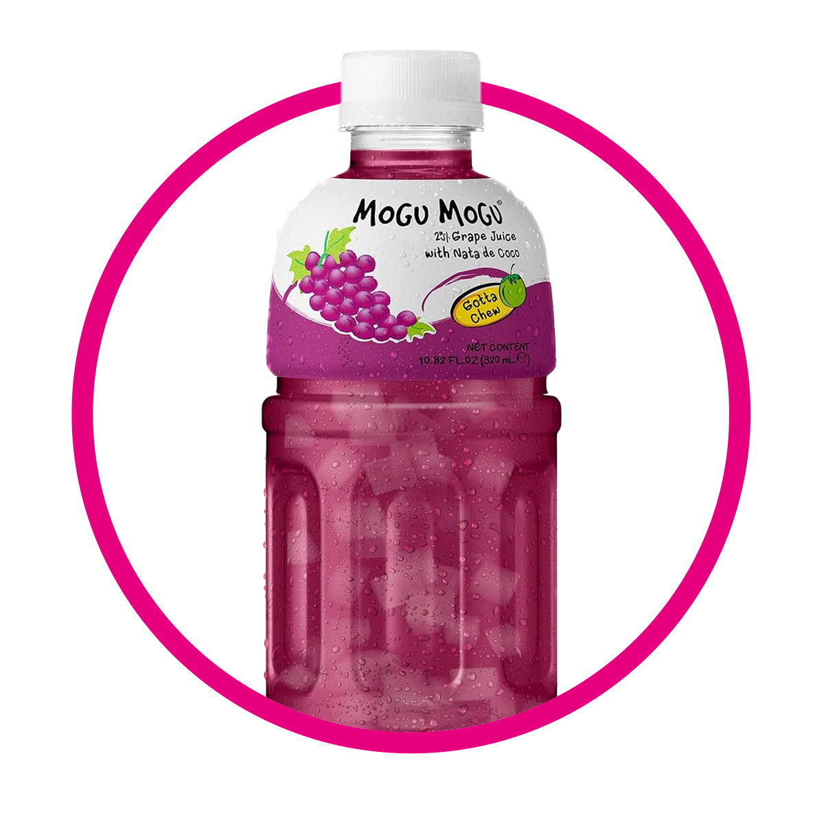 MOGU MOGU – BEVANDA ANALCOLICA AL GUSTO DI UVA ROSSA CON NATA DE COCO – 320 ML