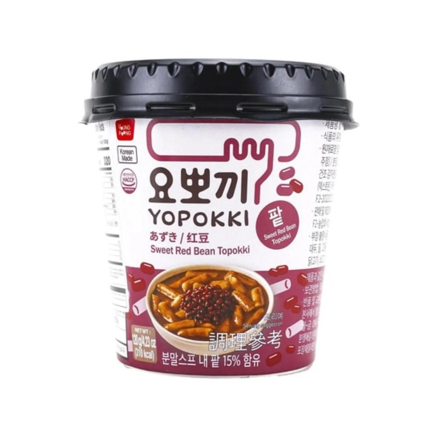 YOPPOKKI GNOCCHI DI RISO COREANI AI FAGIOLI ROSSI 120G