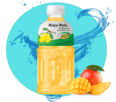 MOGU MOGU - BEVANDA ANALCOLICA AL GUSTO DI MANGO CON NATA DI COCCO - 320ML
