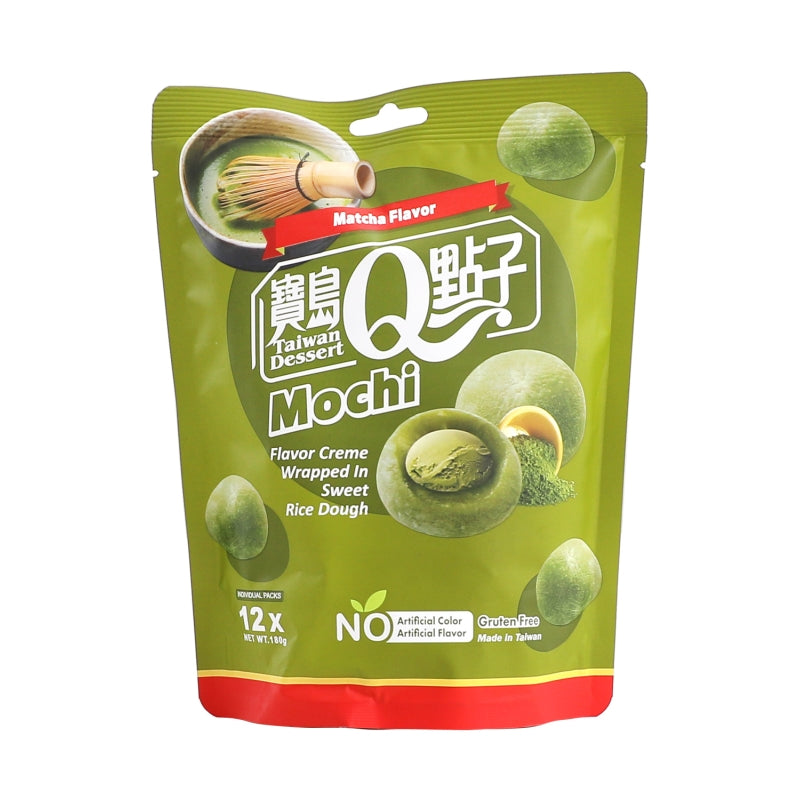 TWQ – MOCHI SENZA GLUTINE COLORATO AL GUSTO DI MATCHA - 180G