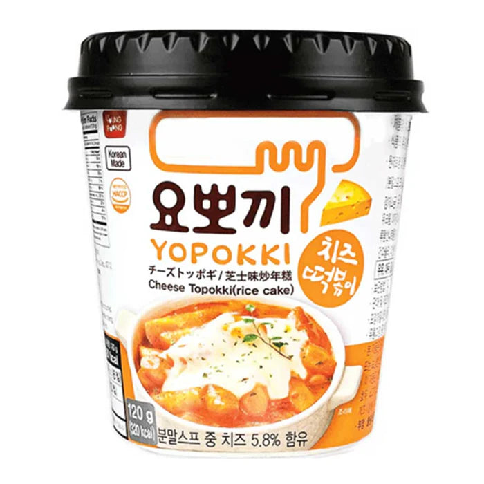 YOPOKKI – GNOCCHI DI RISO COREANI IN CUP CON FORMAGGIO – 120 G
