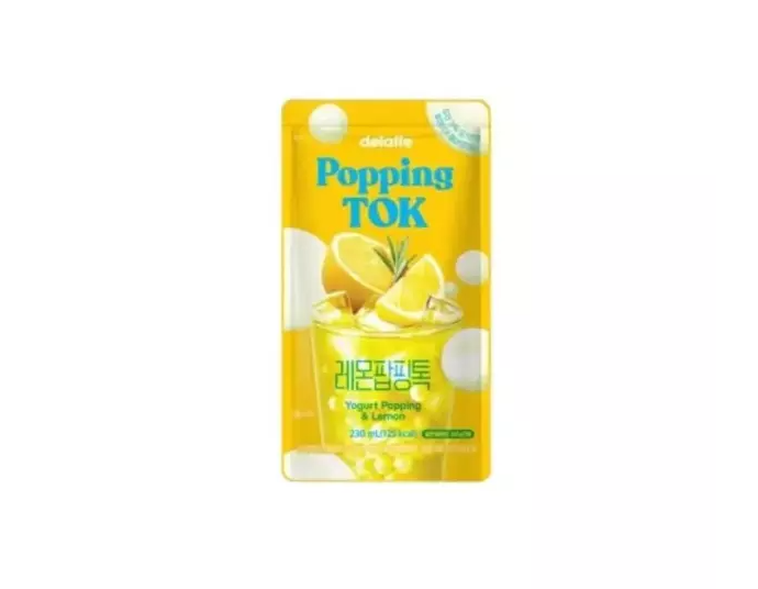 DELATTE POPPING TOK YOGURT LIMONE CON PERLE POPPING 230ML