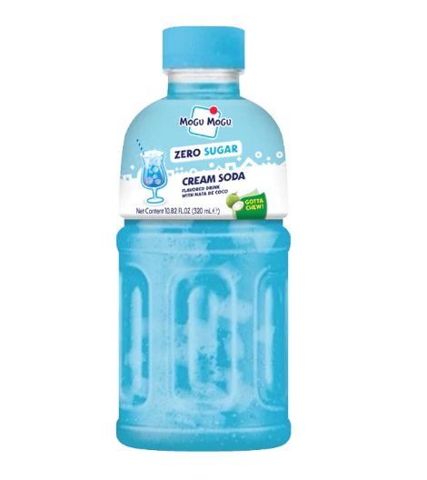 MOGUMOGU-BEVANDA ANALCOLICA AL GUSTO DI CREAM SODA 0 ZUCCHERI CON NATA DE COCCO 320ML