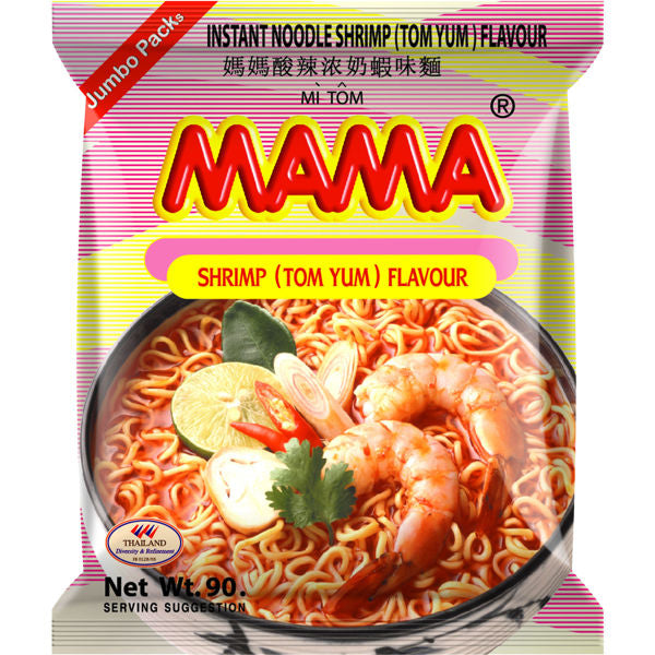 MAMA – NOODLES ISTANTANEI AL GUSTO DI GAMBERI (TOM YUM) - 90G