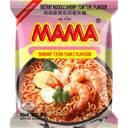MAMA – NOODLES ISTANTANEI AL GUSTO DI GAMBERI (TOM YUM) - 90G