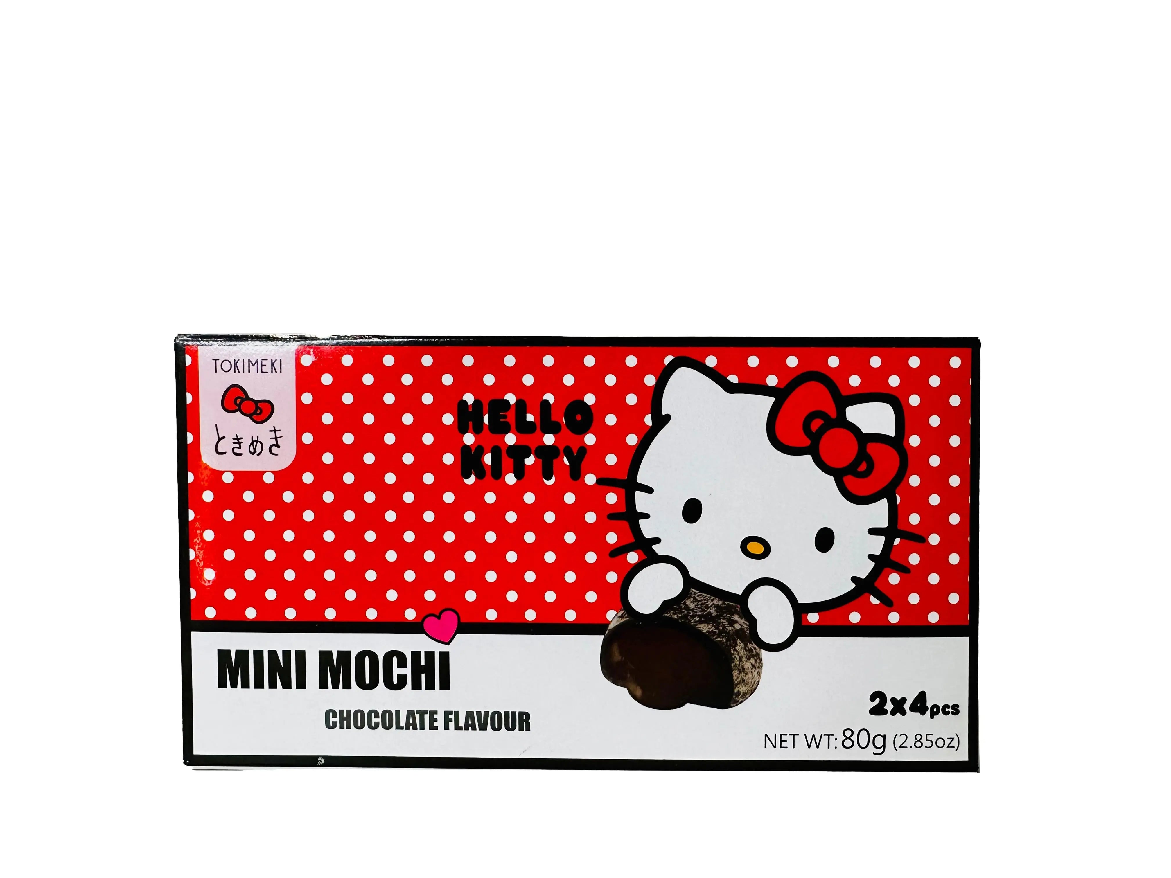 MINI MOCHI AL GUSTO DI CIOCCOLATO A TEMA HELLO KITTY2X4 PCS 80G tokimeki