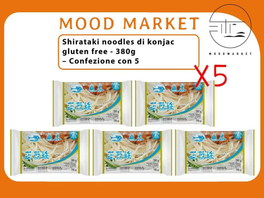 YUQUAN SPAGHETTI SHIRATAKI DI KONJAC 5x380g