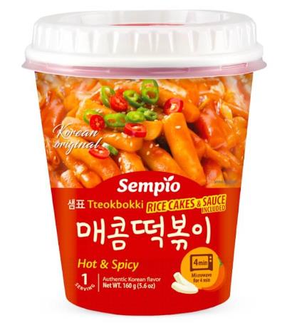 SEMPIO - GNOCCHI DI RISO COREANI ISTANTANEI - PICCANTI - CUP DA 160g