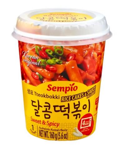 TTEOKBOKKI ISTANTANEO CON SALSA DOLCE E PICCANTE - SEMPIO - CUP 160G