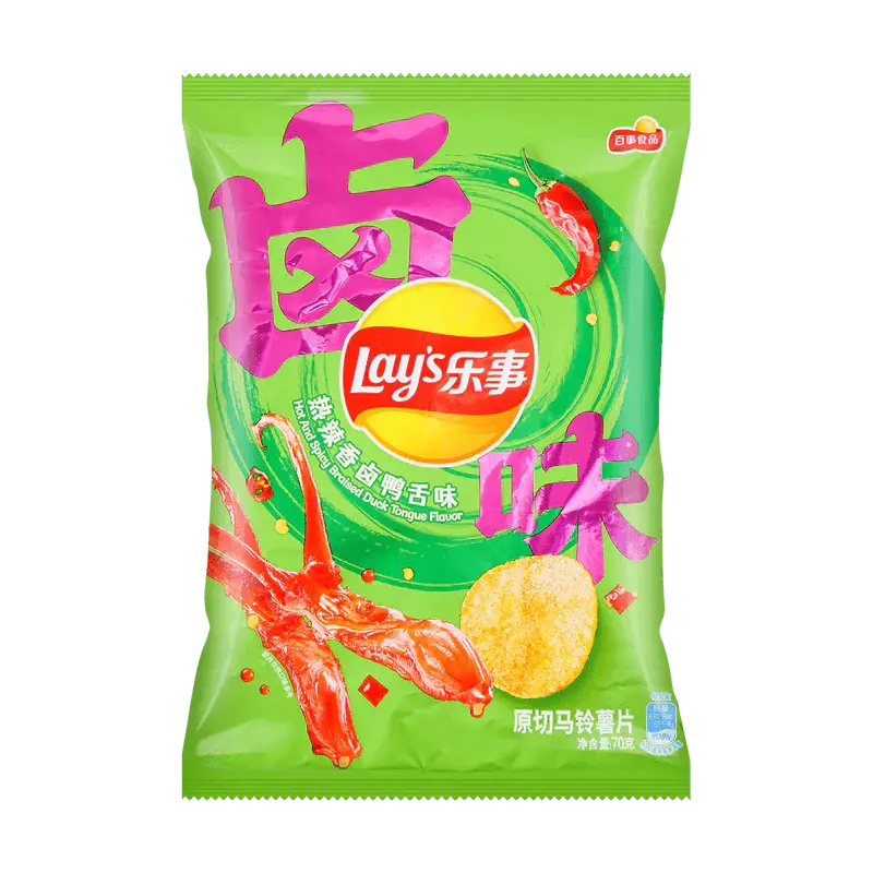 PATATINE ALLA LINGUA D’ANATRA MARINATA PICCANTE – 70 G 一统