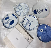 SET 5 PIATTI IN CERAMICA CON DESIGN GATTINO Mood Market