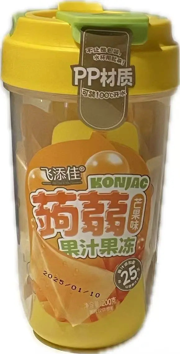 FEITIANJIA -GELATINA DI KONJAC IN BARATTOLO FRUTTATA AL GUSTO DI MANGO- 200G feitianjia