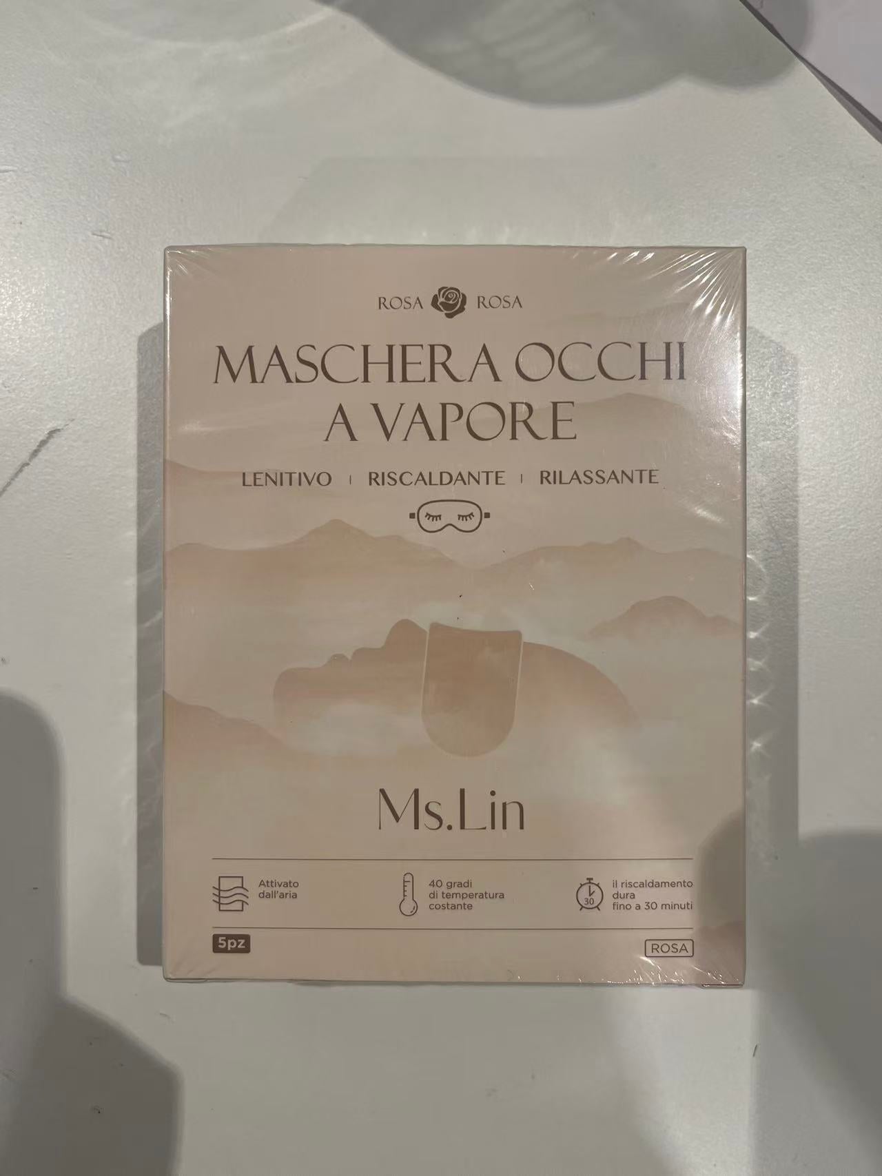 MASCHERE A VAPORE PER OCCHI ROSA 5PZ