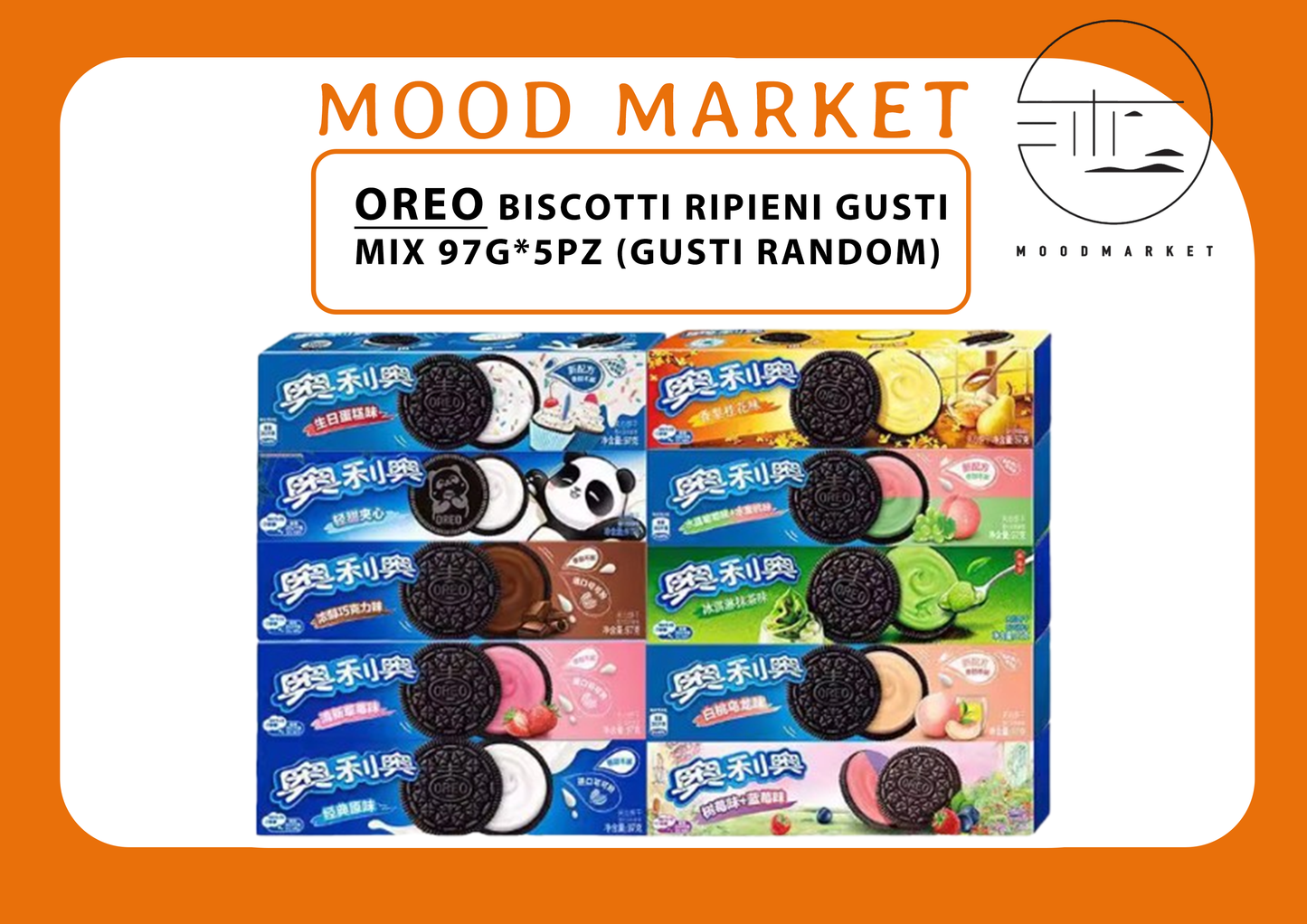OREO BISCOTTI RIPIENI GUSTI MIX 97G*5PZ (GUSTI RANDOM)