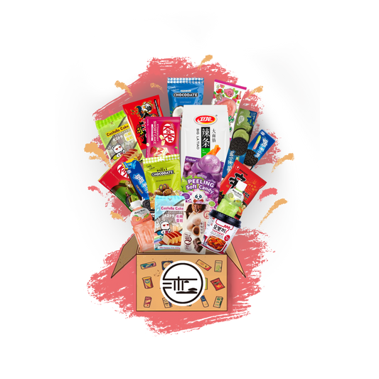 MOOD MISTERY BOX - BOX DI SNACK ASIATICI SALATI, DOLCI E BEVANDE - ALMENO 20 PRODOTTI DI VALORE DI 22 EURO
