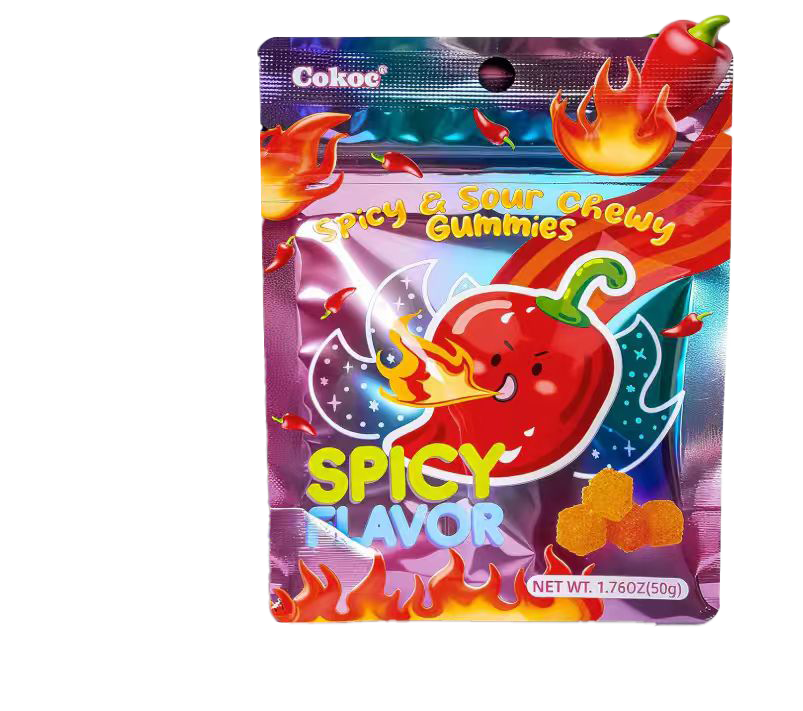 SPICY & SOUR CHEWY GUMMIES – CARAMELLE PICCANTI E ACIDULE – 50G