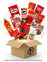 RED BOX DOLCE PICCANTE – MYSTERY BOX DI SNACK ASIATICI PICCANTI & DOLCI – VALORE MINIMO 22€ Mood Market