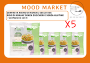 ZENPASTA RISINO DI KONJAC SECCO 50G x 5 – RISO DI KONJAC SENZA ZUCCHERI E SENZA GLUTINE