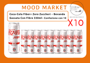 Coca-Cola Fiber+ Zero Zuccheri – Bevanda Gassata con Fibre 330ml × 10 Mood Market