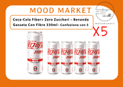 Coca-Cola Fiber+ Zero Zuccheri – Bevanda Gassata con Fibre 330ml × 5 Mood Market