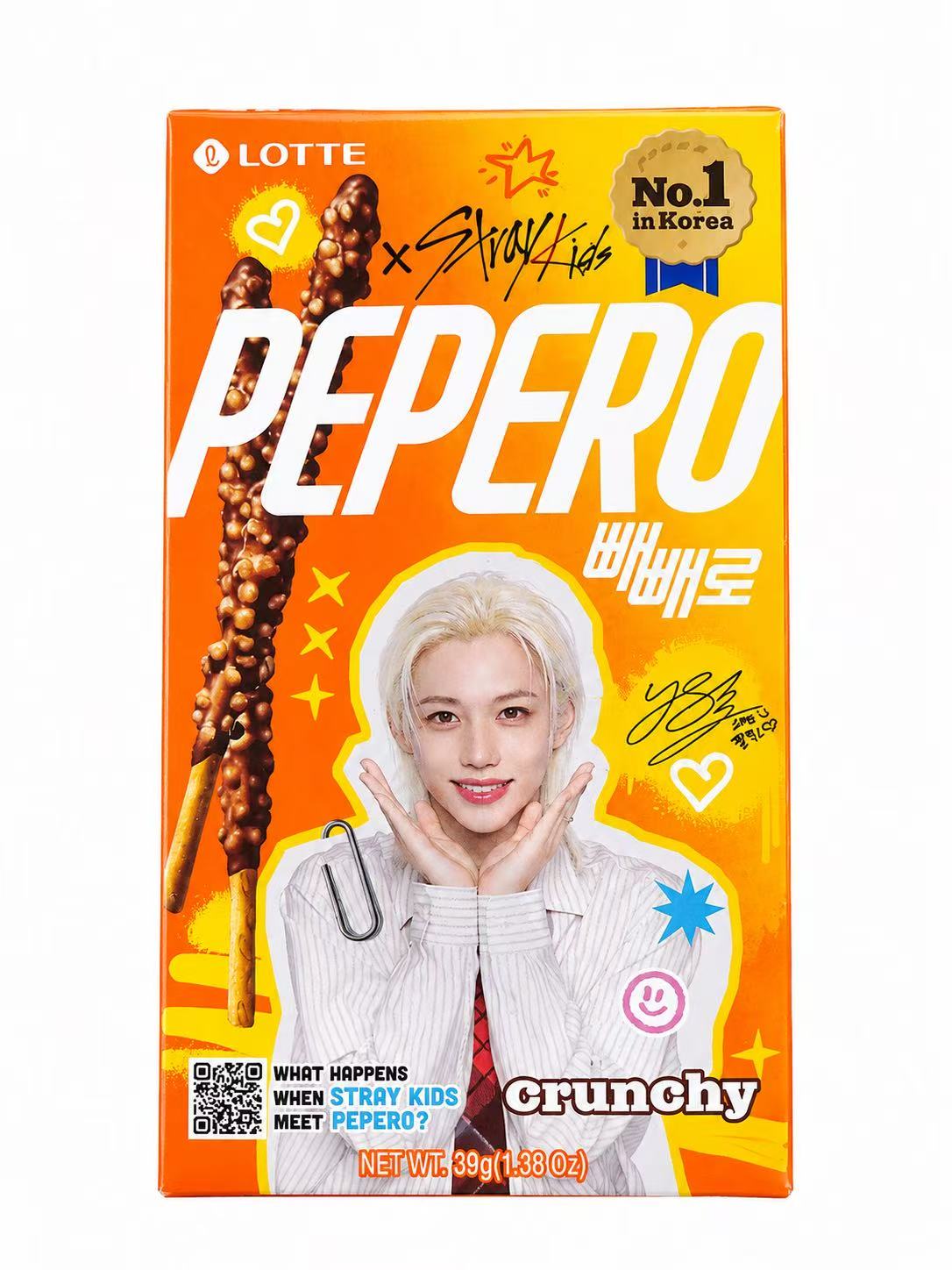 LOTTE PEPERO CRUNCHY STRAY KIDS 39G – EDIZIONE LIMITATA K-POP Mood Market