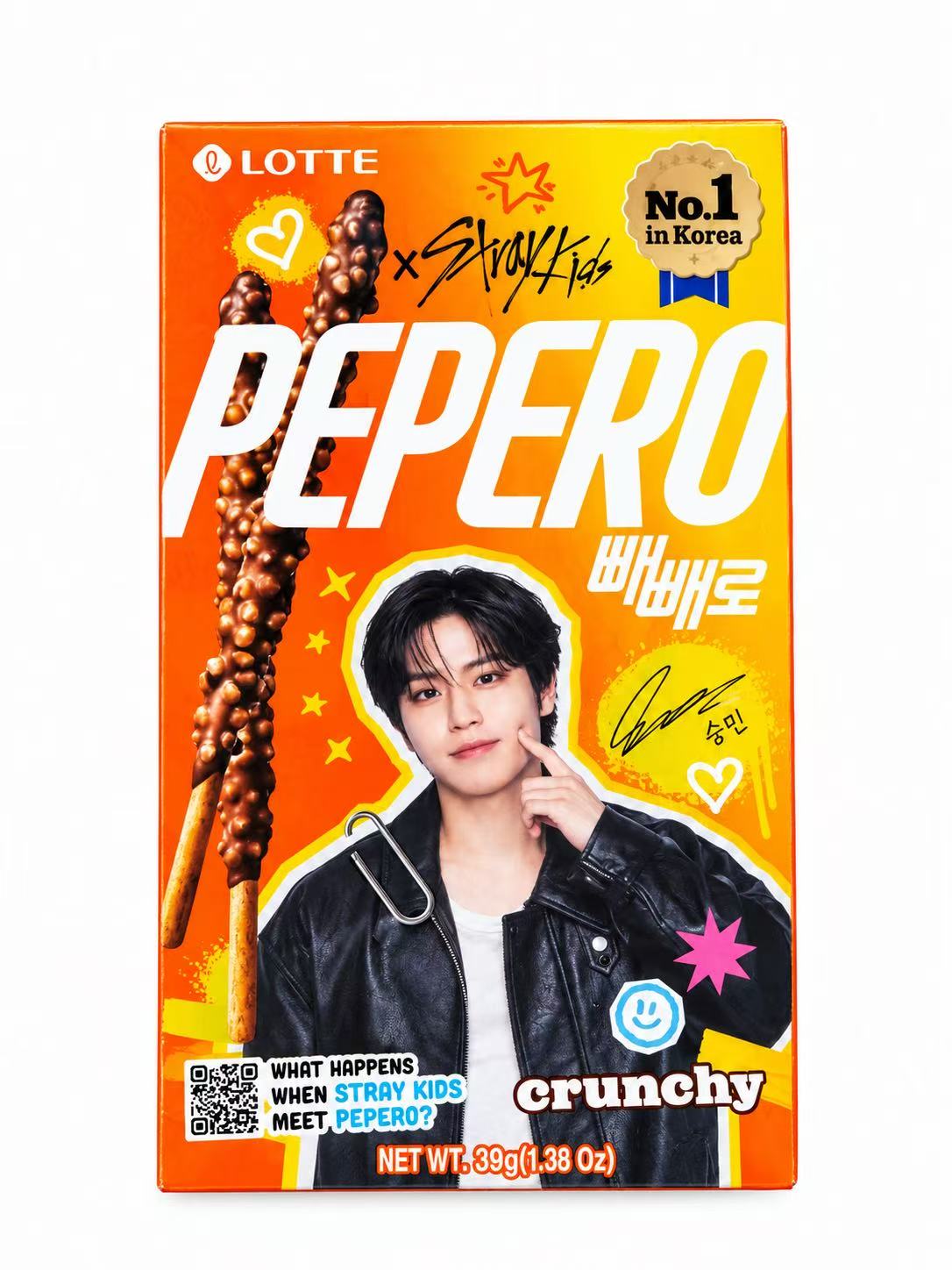 LOTTE PEPERO CRUNCHY STRAY KIDS 39G – EDIZIONE LIMITATA K-POP Mood Market