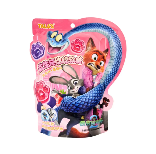 Tala's zootopia gommine gelatinose assortite  80g Mood Market