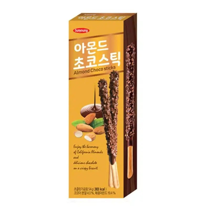 ALMOND CHOCO STICK BISCOTTI AL CIOCCOLATO E MANDORLE 100G sunyoung