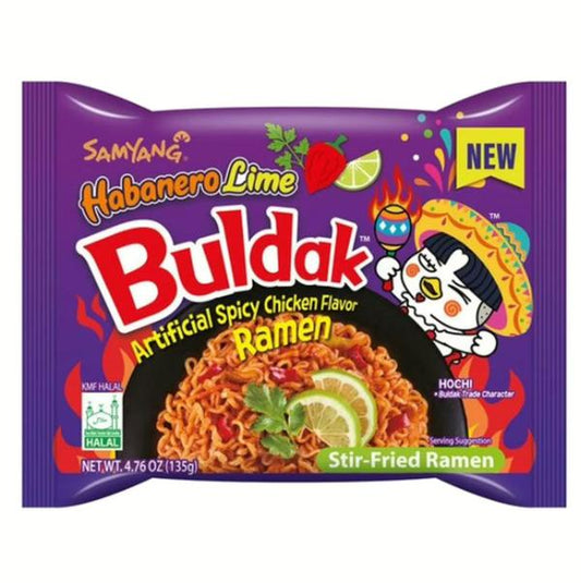 RAMEN PICCANTE AL POLLO HABANERO LIME – SAMYANG BULDAK 135G