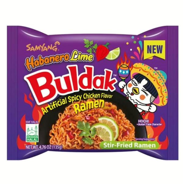 Scharfes Habanero-Limetten-Hühnchen-Ramen – Samyang Buldak 135 g
