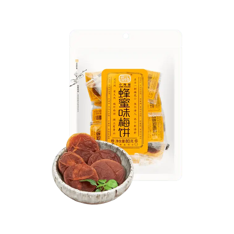 SNACK DI PRUGNE SECCHE AROMATIZZATE CON MIELE - 80g 一统
