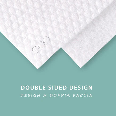 SALVIETTE ASCIUTTE IN FIBRA DI BAMBÙ – 80 PZ – 100% NATURALI