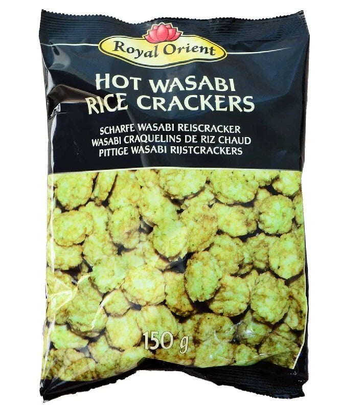 ROYAL ORIENT – CRACKERS DI RISO AL GUSTO DI WASABI – 150 G