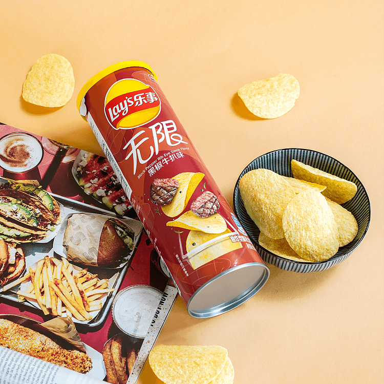 LAY'S – POMMES MIT GEWÜRZTEM RINDFLEISCHGESCHMACK – 104 g
