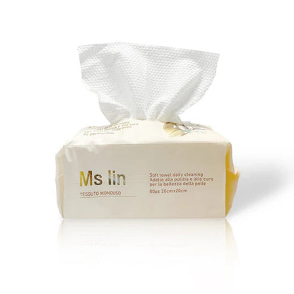 SALVIETTE ASCIUTTE IN FIBRA DI BAMBÙ – 80 PZ – 100% NATURALI