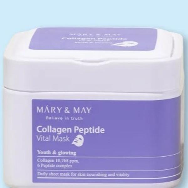 MARY & MAY COLLAGEN AND PEPTID VITAL MASK  30 MASCHERE 400G