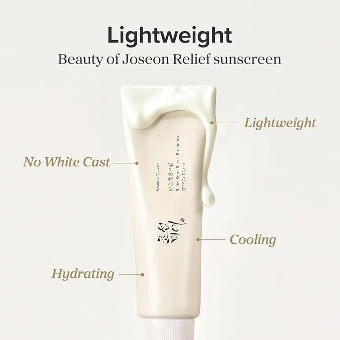 BEAUTY OF JOSEON CREMA SOLARE RELIEF SUN RISO+PROBIOTICI SFP50+ PA++++ 50ML Mood Market