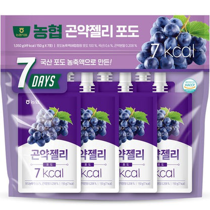 NH – BEVANDA GELATINA DI KONJAC IPOCALORICA GUSTO UVA – 150 ML X 7