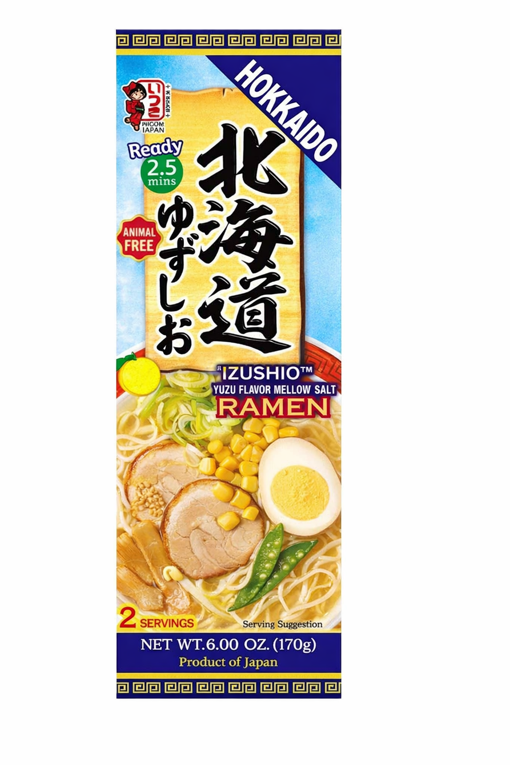 RAMEN GIAPPONESE HOKKAIDO YUZU SHIO – NOODLES ISTANTANEI ALLO YUZU 170G
