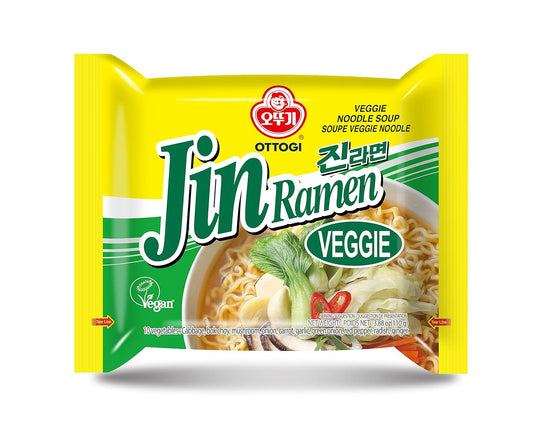 JIN RAMEN – NOODLES IN SALSA VEGETARIANA - 120G