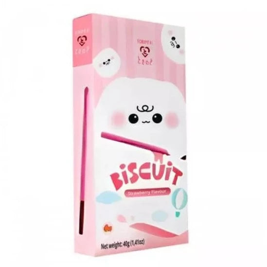 TOKIMEKI – STICK DI BISCOTTI ALLA FRAGOLA – 40 G