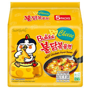 BULDAK HOT CHICKEN CHEESE RAMEN - SAMYANG - 5 BEUTEL à 140 g