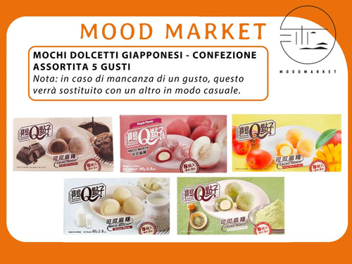 5 CONFEZIONI DI MIX MICO MOCHI 5X80G Mood Market