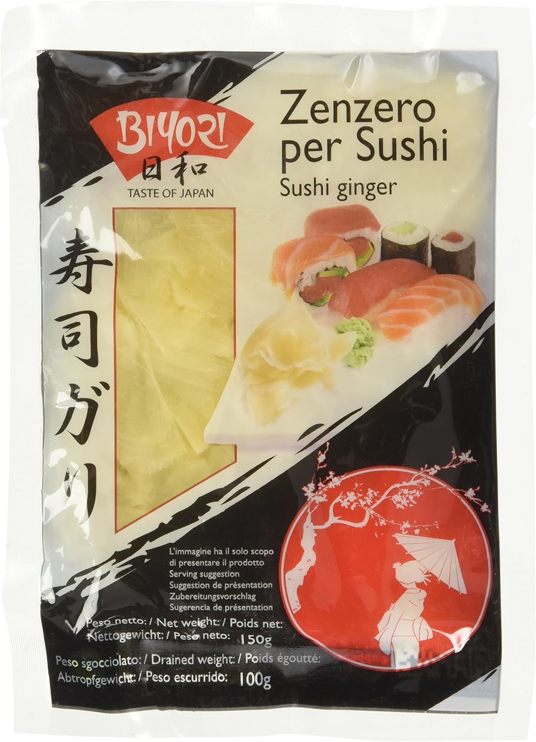 BIYORI – EINGELEGTER INGWER FÜR SUSHI – 150 G